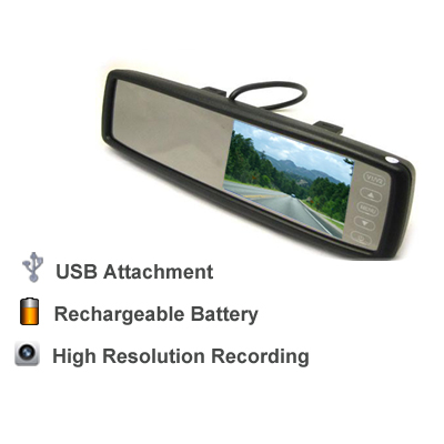 Normal Looking Mirror For In Car Video Surveillance Protect Your Things in Mumbai